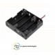 PORTABATTERIE 4x STILO AA CON FILI A SALDARE