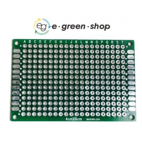 BASETTA MILLEFORI MILLE FORI IN VETRONITE 40X60 DOPPIO LATO, PCB BOARD, ARDUINO