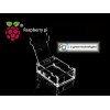 CONTENITORE PER RASPBERRY Pi 2 B - Pi 3 B - Pi B+ TRASPARENTE