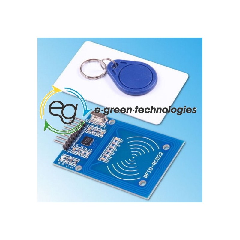 SET SCHEDA RFID CON MFRC-522 + CARD + PORTACHIAVI - EgreenShop